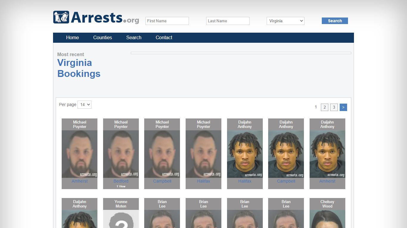 Virginia Arrests and Inmate Search